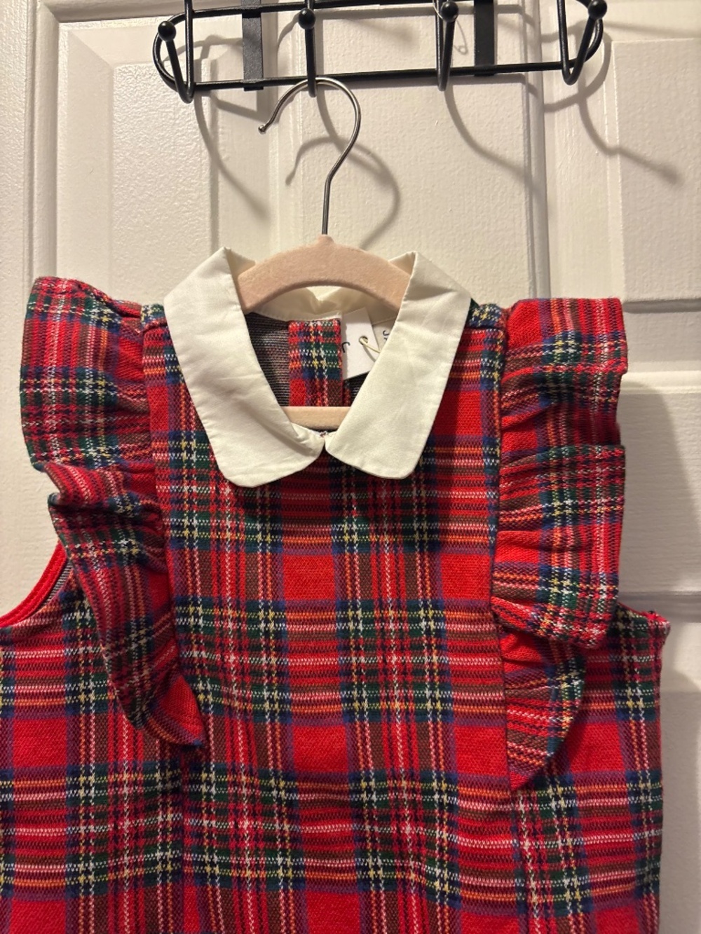 Janie and Jack Plaid Peplum Top size 5 - Picture 3 of 5